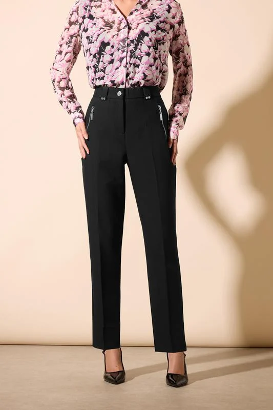 Star by Julien Macdonald STAR Black Tailored Straight Leg Trousers