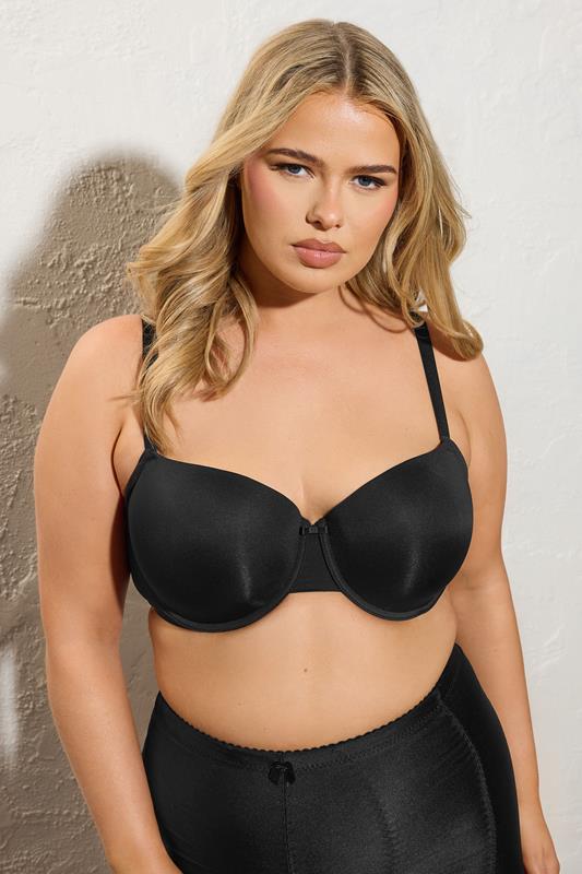 Yours YOURS Curve Black Strappy Detail Control Full Briefs