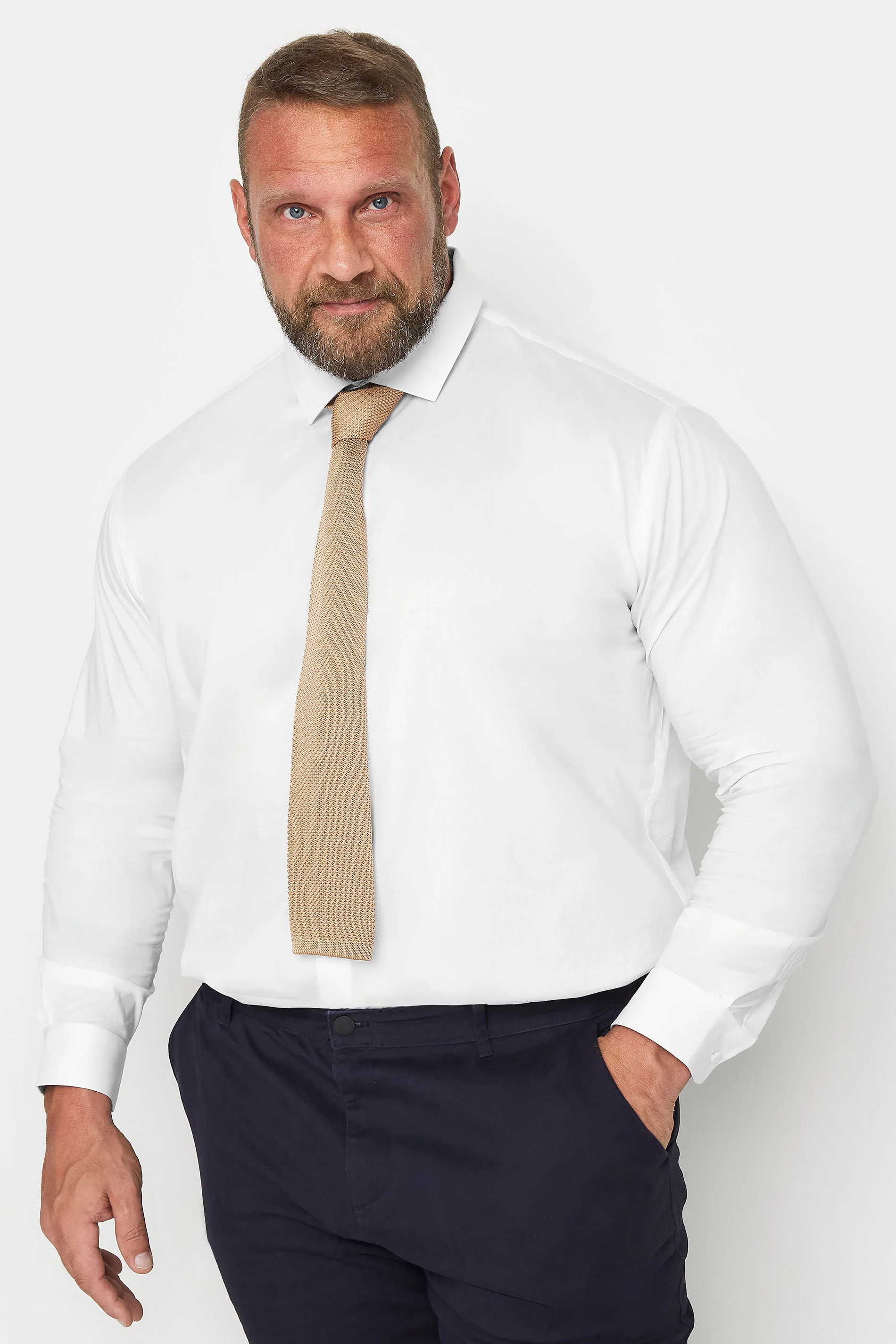 BadRhino BadRhino Sand Brown Knitted Tie