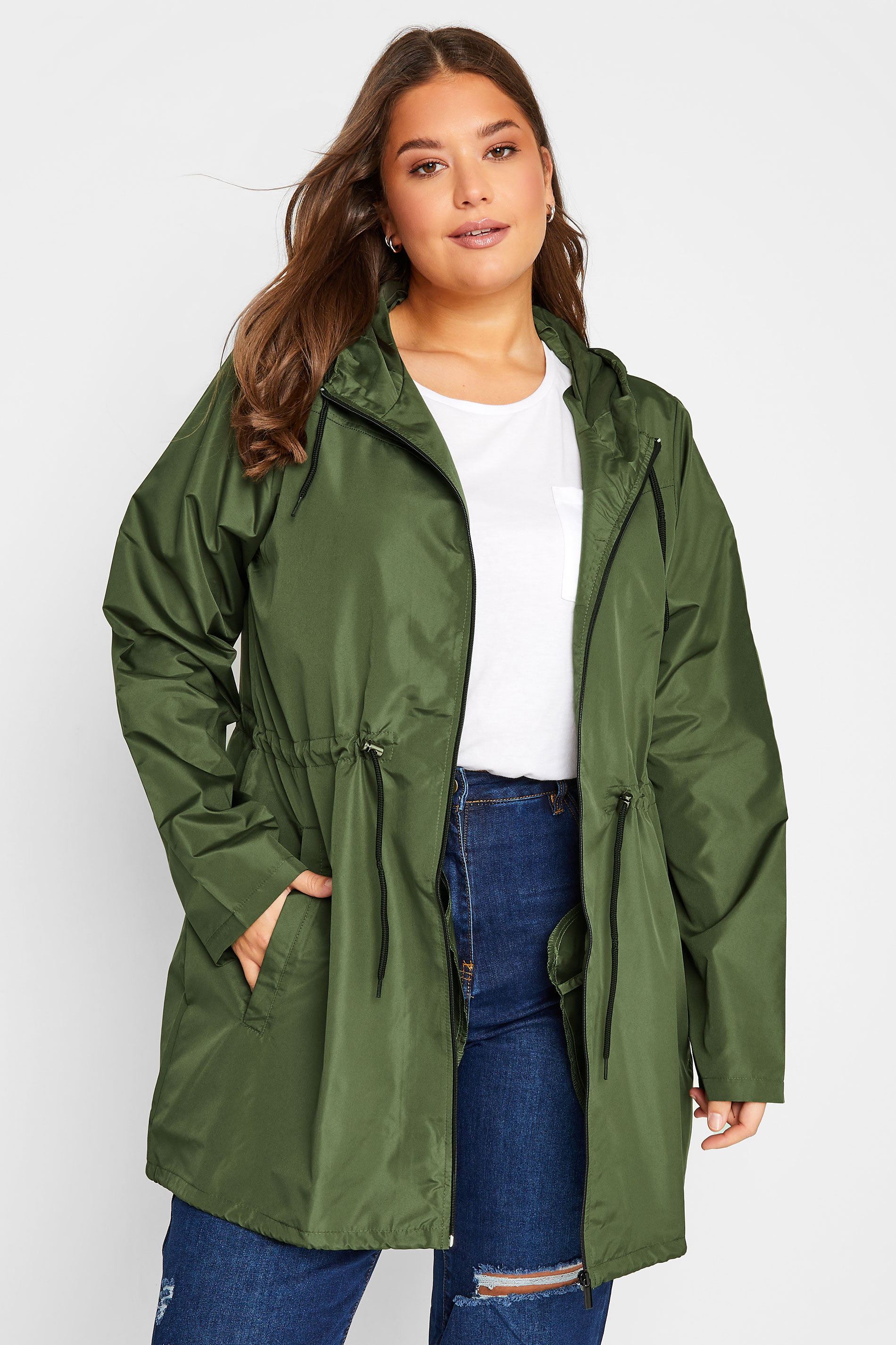 LTS LTS Tall Khaki Green Pocket Parka
