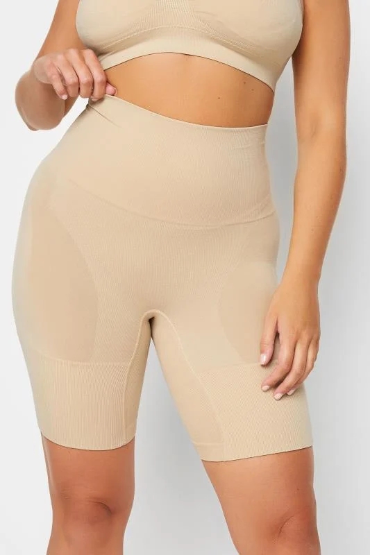 Yours YOURS Curve Nude Seamless Control High Waisted Shorts