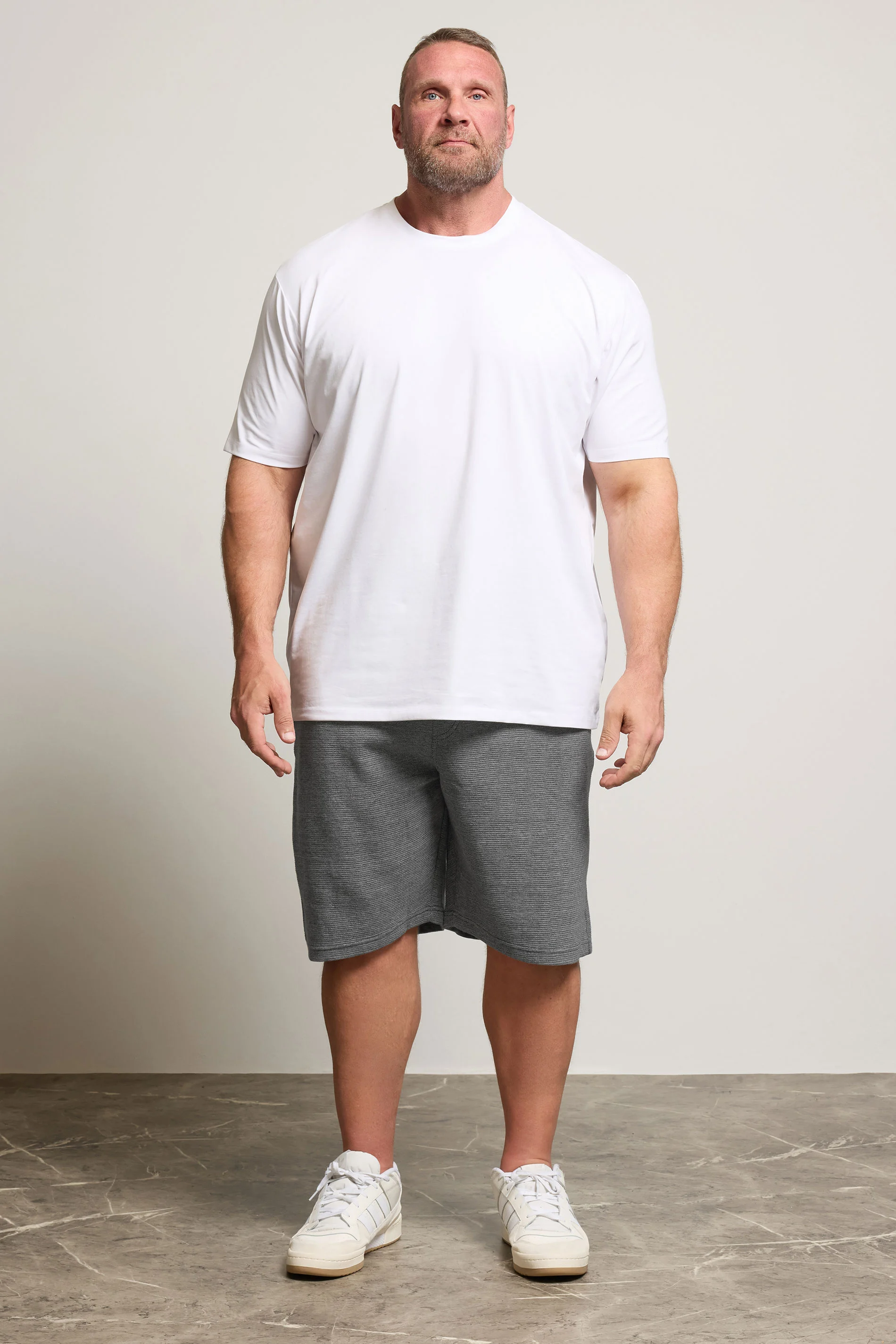 Kam KAM Big & Tall Grey Textured Interlock Shorts