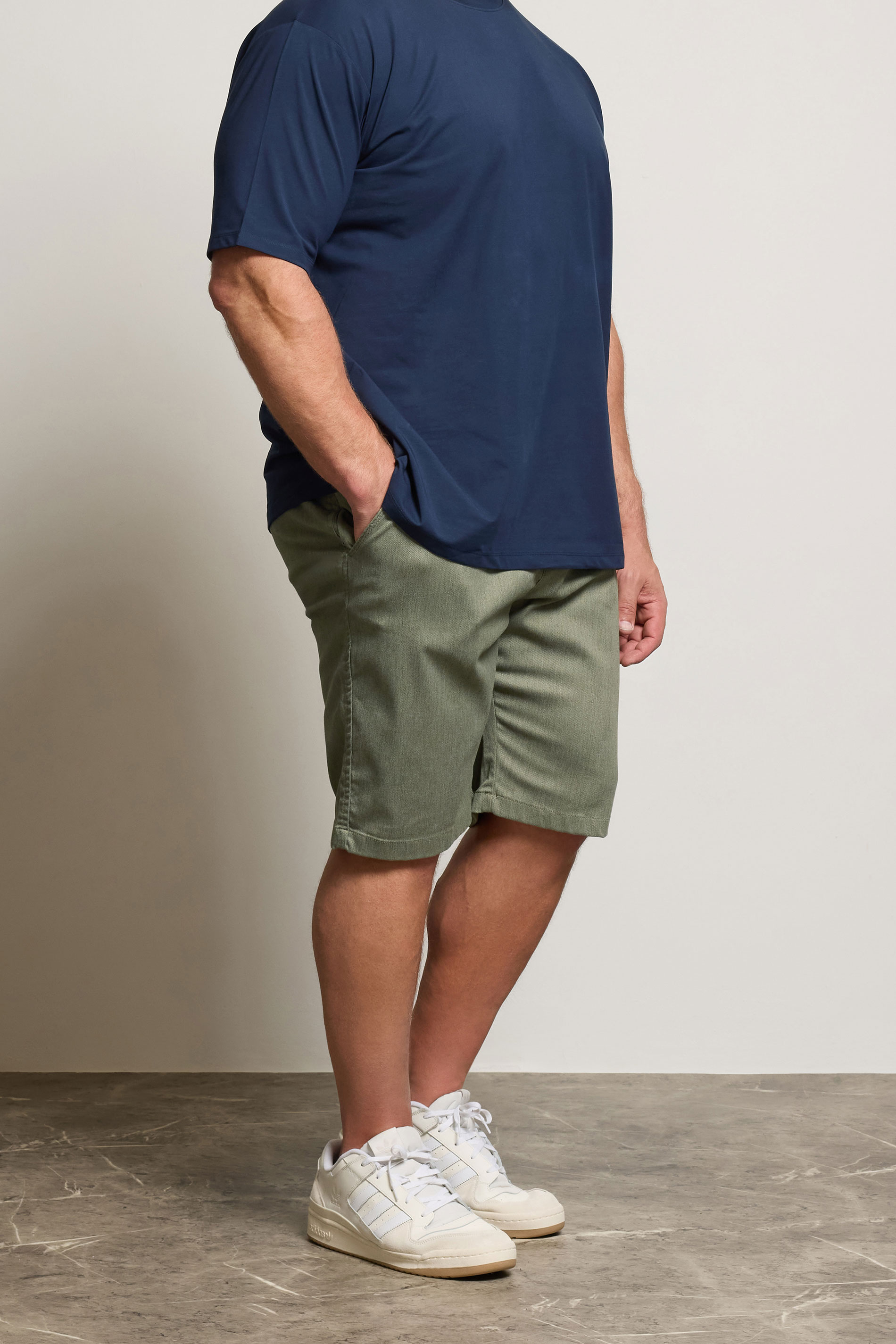 Kam KAM Big & Tall Sage Green Smart Stretch Shorts