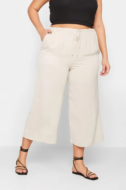 LTS LTS Tall Stone Brown Lightweight Twill Cropped Trousers