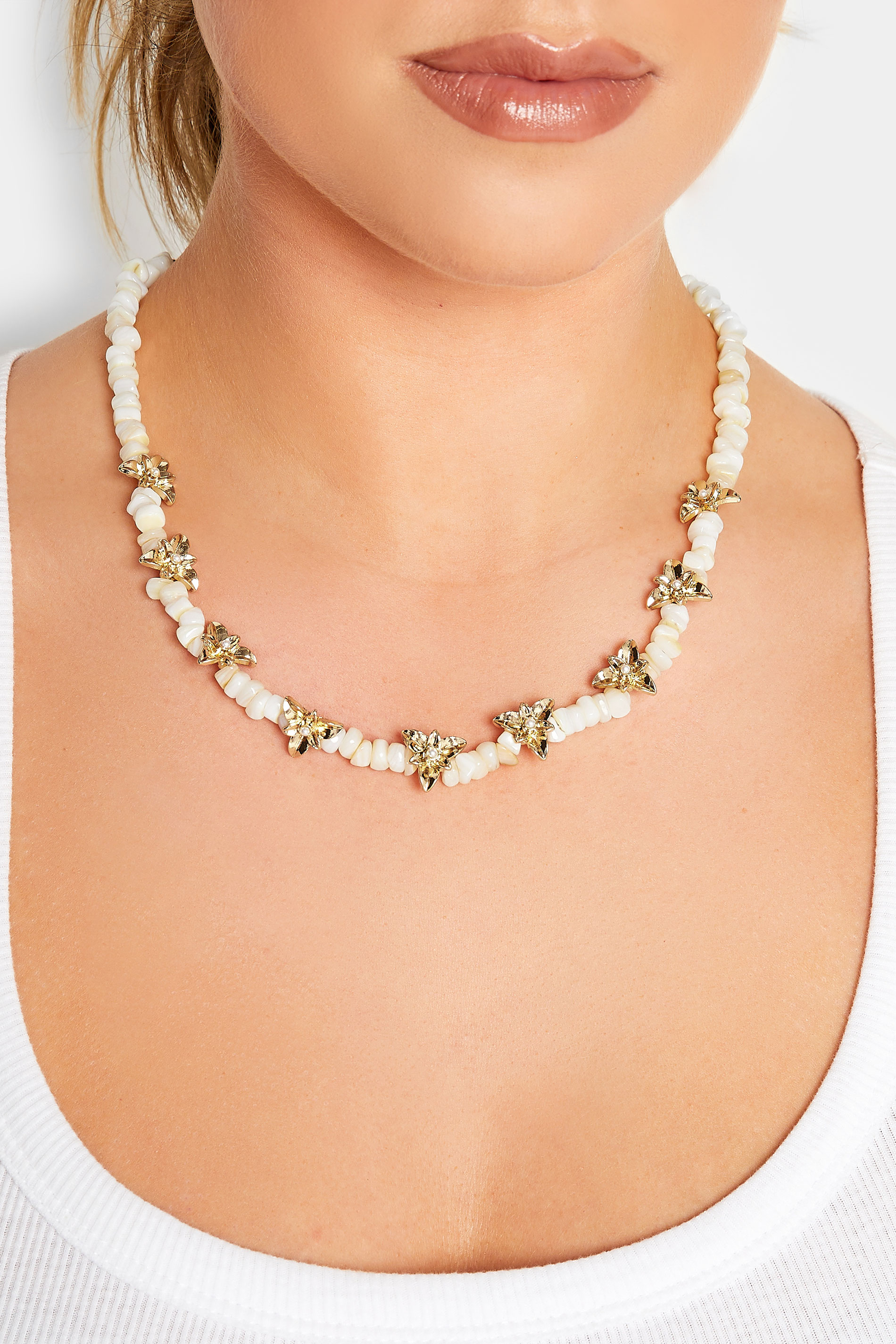 Yours Gold Tone Stone Statement Necklace