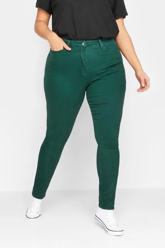 LTS LTS Tall Dark Green AVA Stretch Skinny Jeans