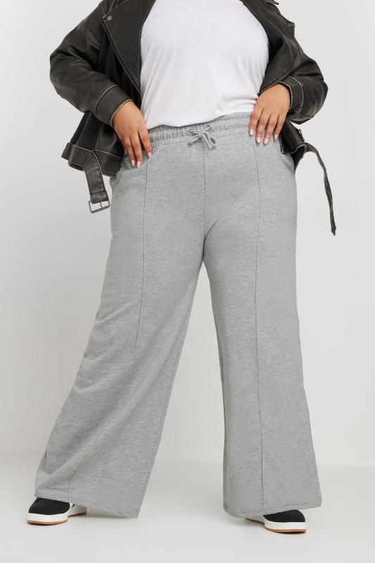 Yours YOURS Curve Grey Wide Leg Joggers