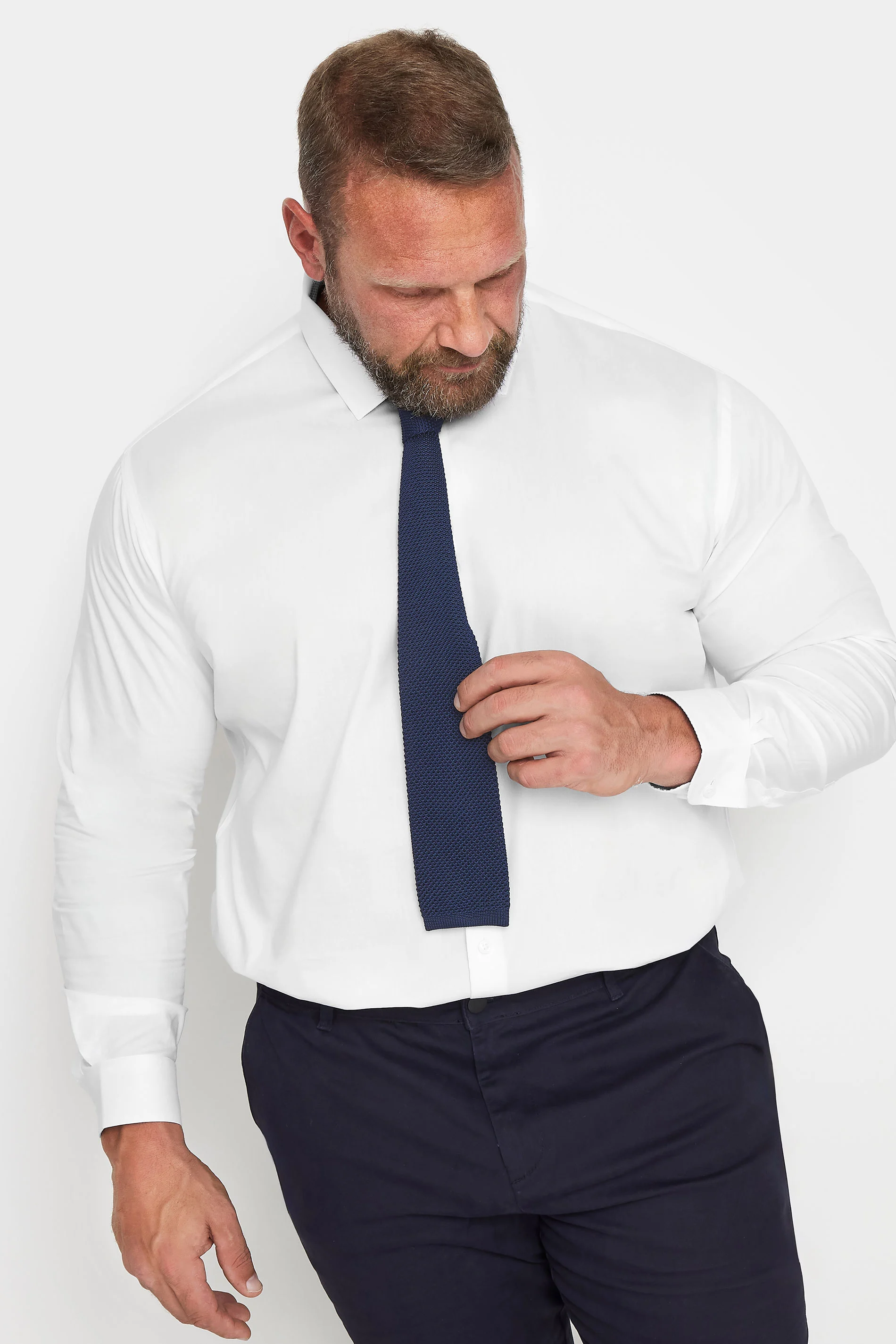 BadRhino BadRhino Navy Blue Knitted Tie