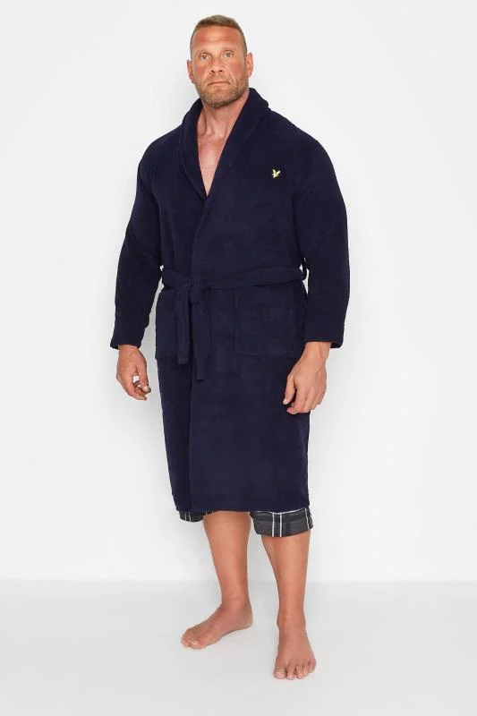 Lyle & Scott LYLE & SCOTT Big & Tall Charcoal Grey Lucas Dressing Gown