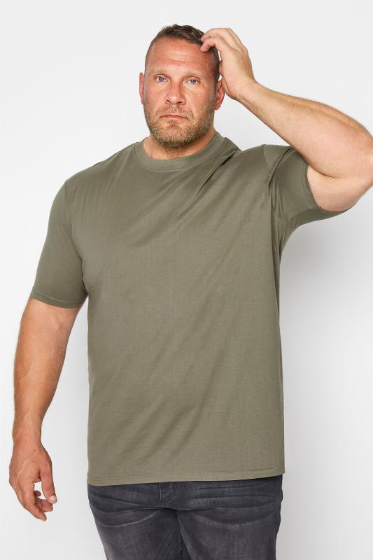 D555 D555 Big & Tall Khaki Green Core T-Shirt