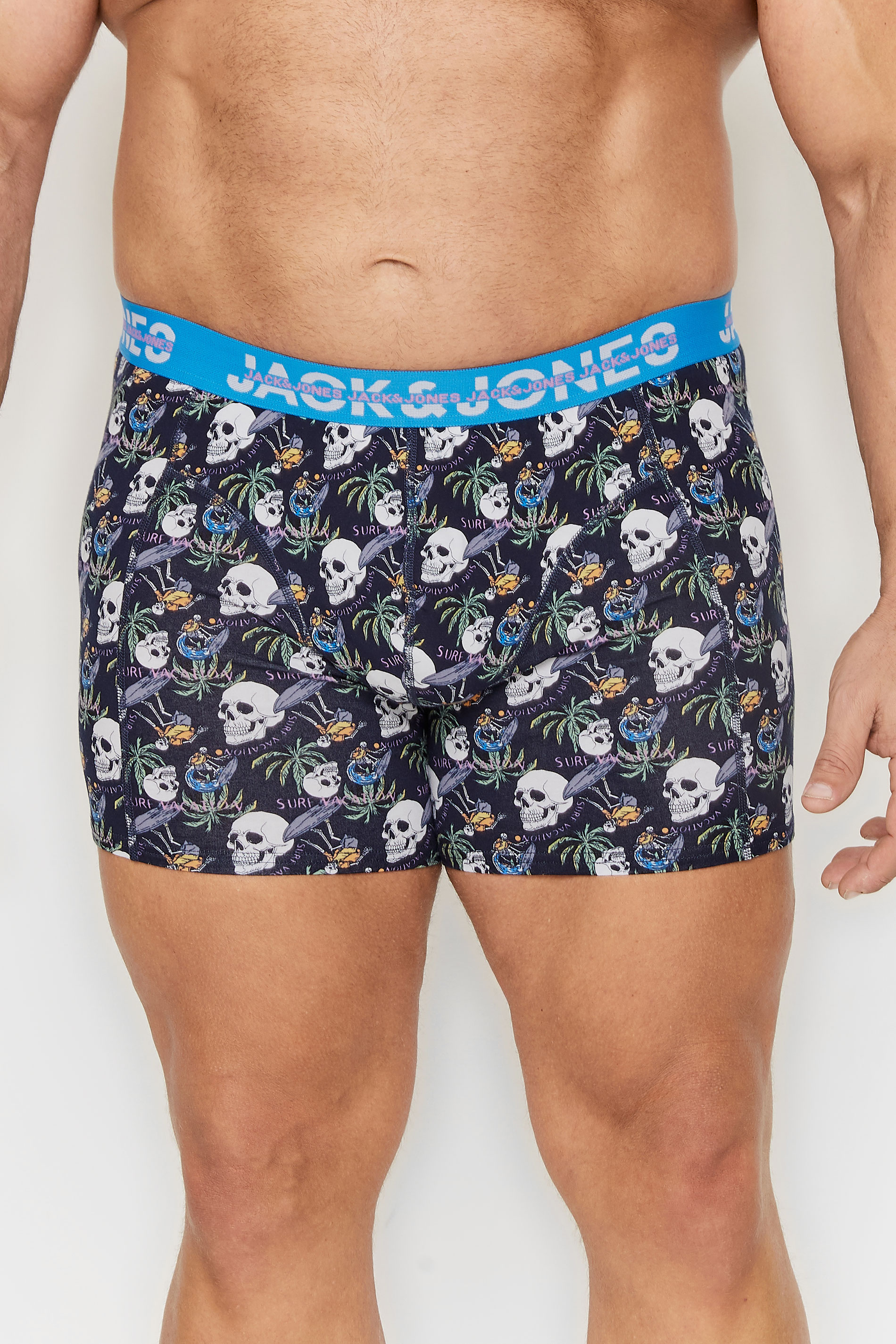 Jack & Jones JACK & JONES Navy & Bright Blue 3 Pack Boxers