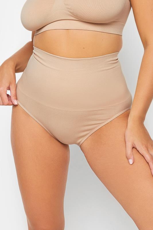 Yours YOURS Curve Nude Seamless Control High Waisted Full Briefs