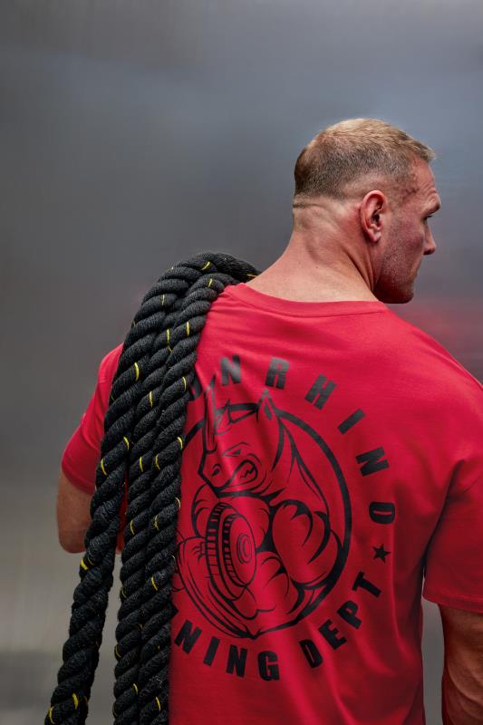 IronRhino IronRhino Big & Tall Red Rhino Print 'Training Dept' T-Shirt