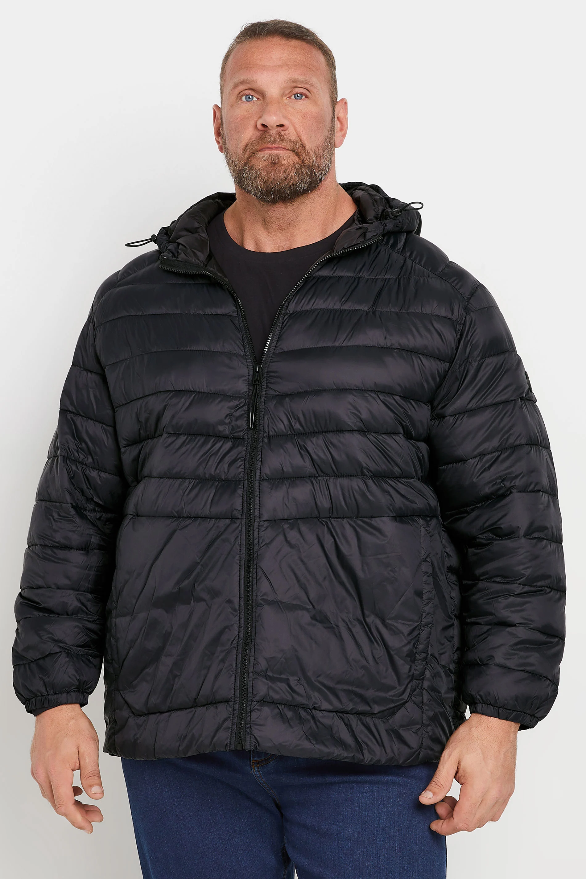 Jack & Jones JACK & JONES Big & Tall Black Puffer Jacket