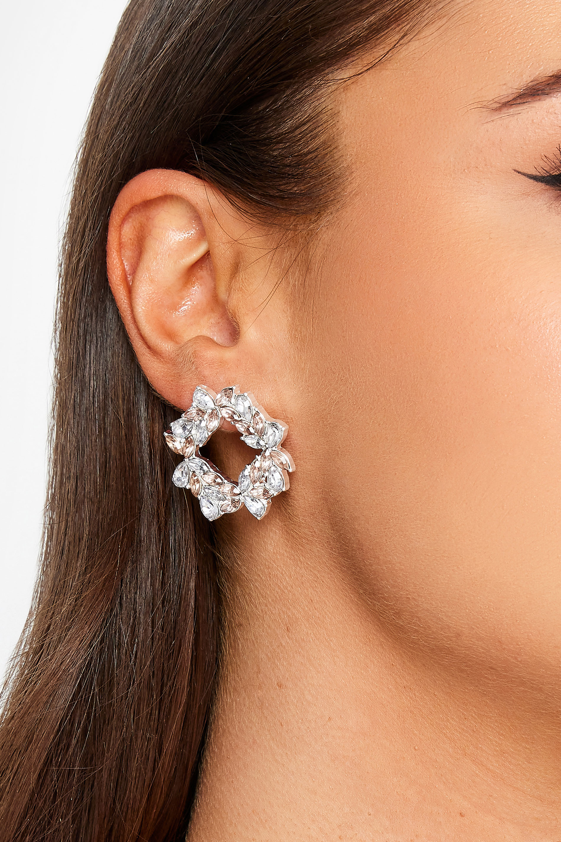 Yours Diamante Circular Earrings