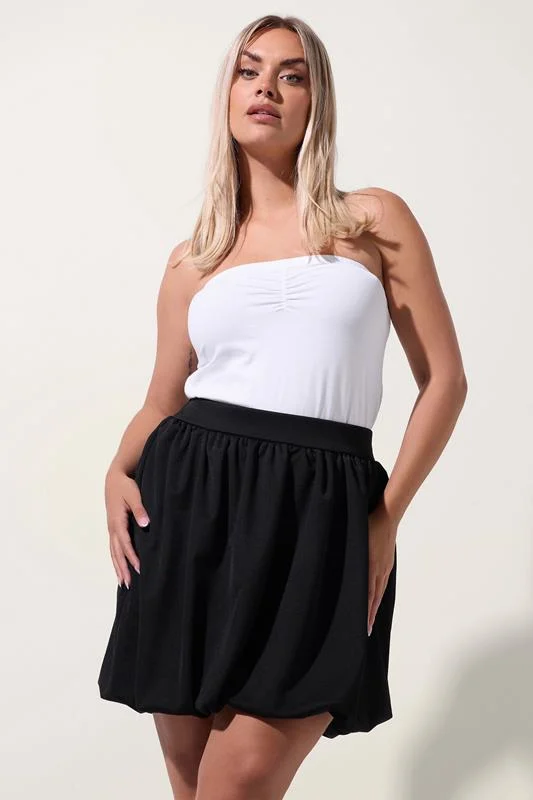Limited Collection LIMITED COLLECTION Curve Black Puffball Mini Skirt