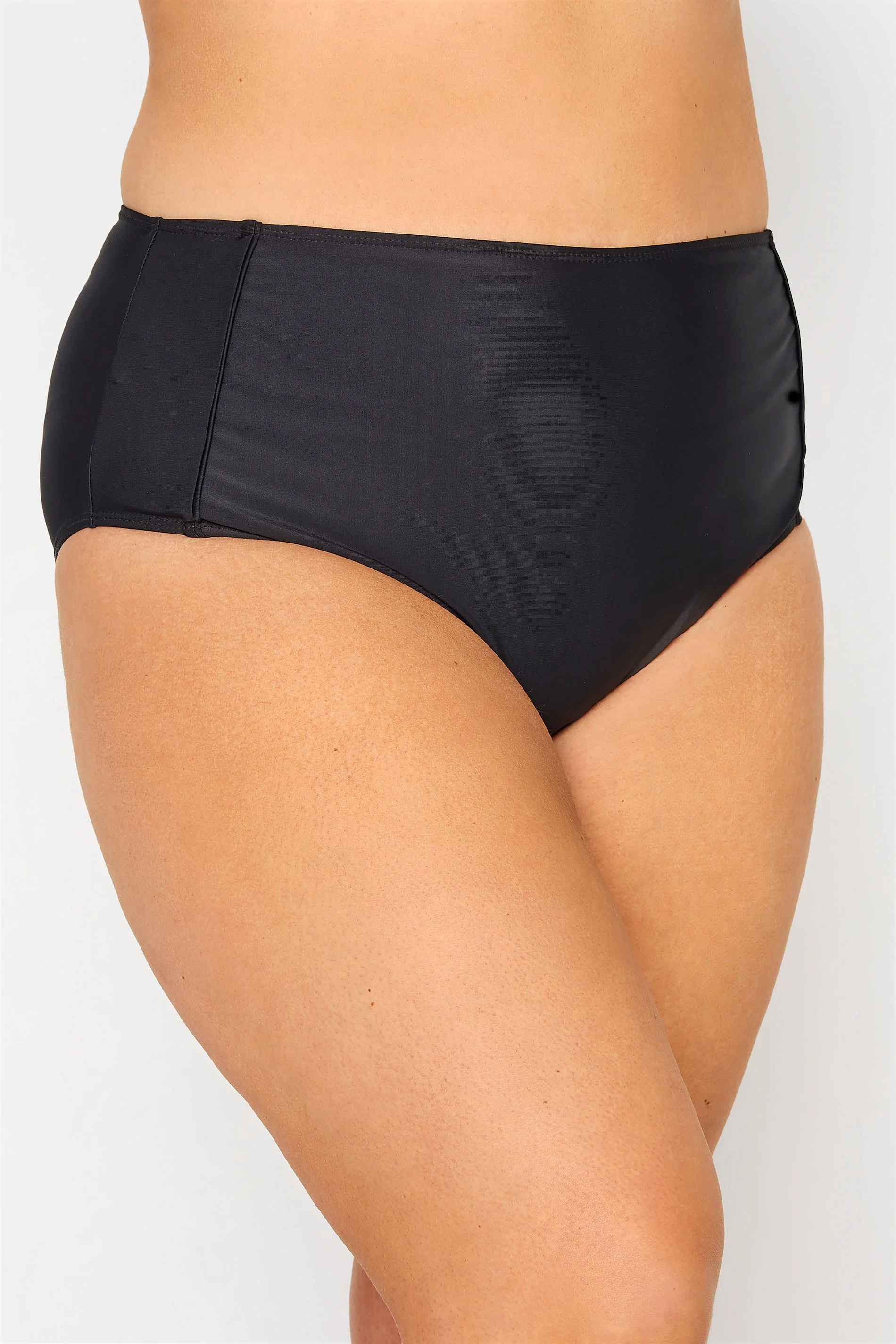 Yours YOURS Curve Black Tummy Control Bikini Brief