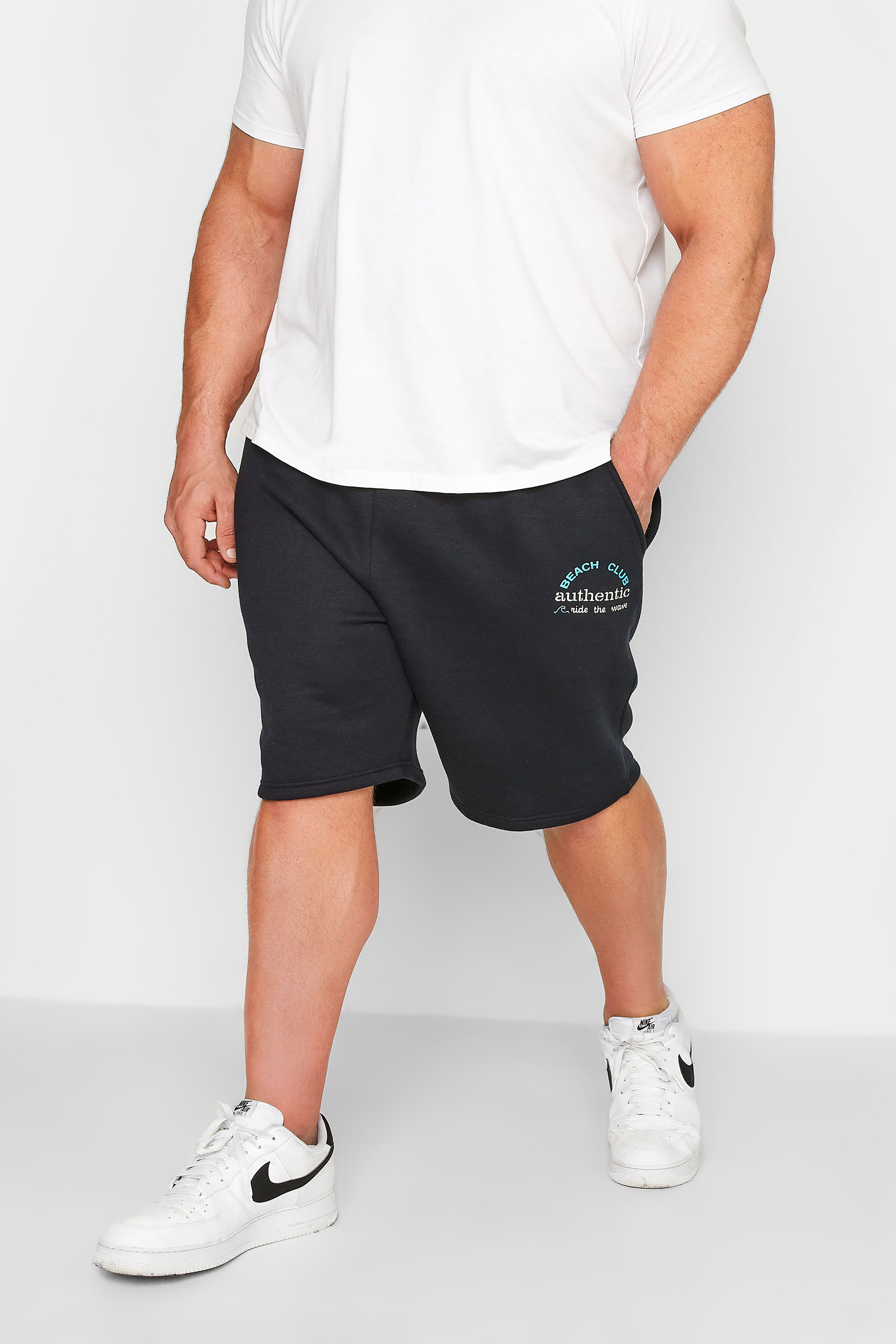 BadRhino BadRhino Big & Tall Navy Blue 'Authentic' Jogger Shorts