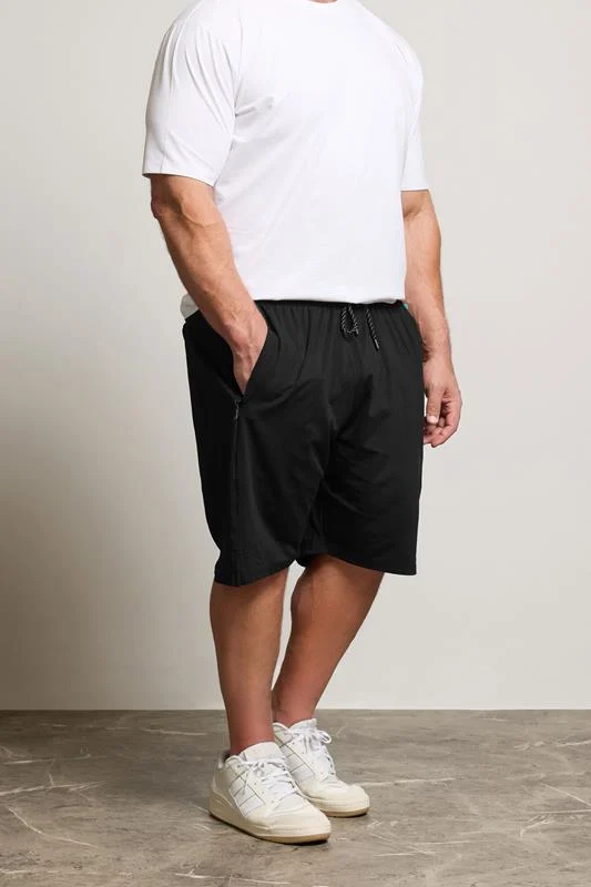 Kam KAM Big & Tall Black Performance Shorts