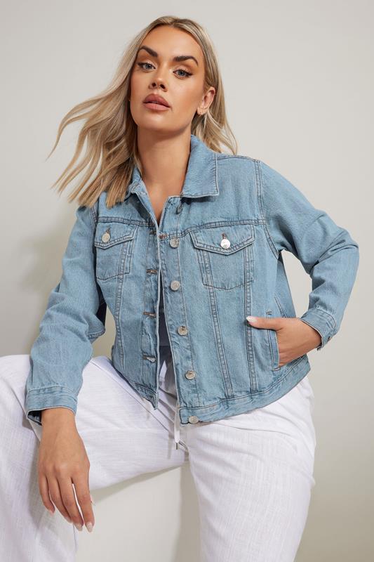 Yours YOURS Curve Light Blue Denim Jacket