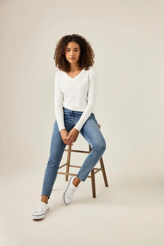 Yours London YOURS LONDON Curve Ivory White Asymmetric Hem Blouse