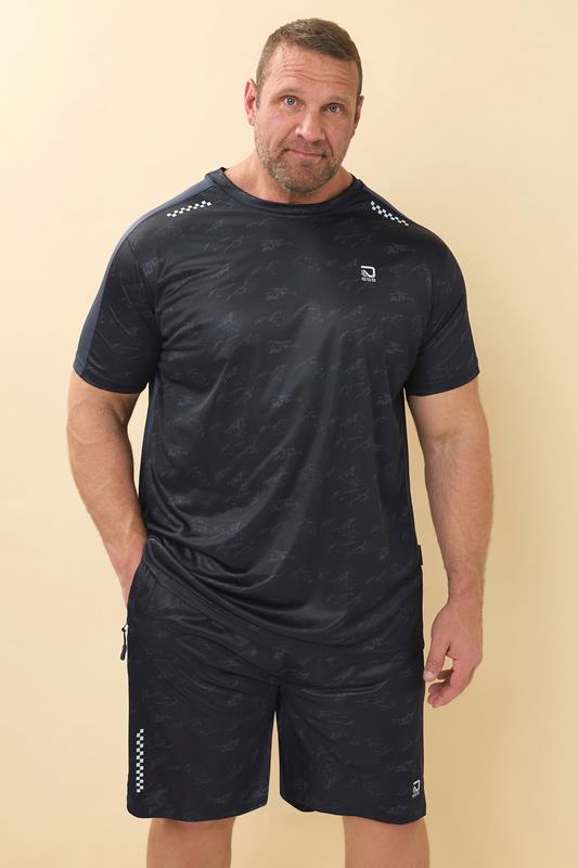 D555 D555 Big & Tall Navy Blue Dry Wear Shorts