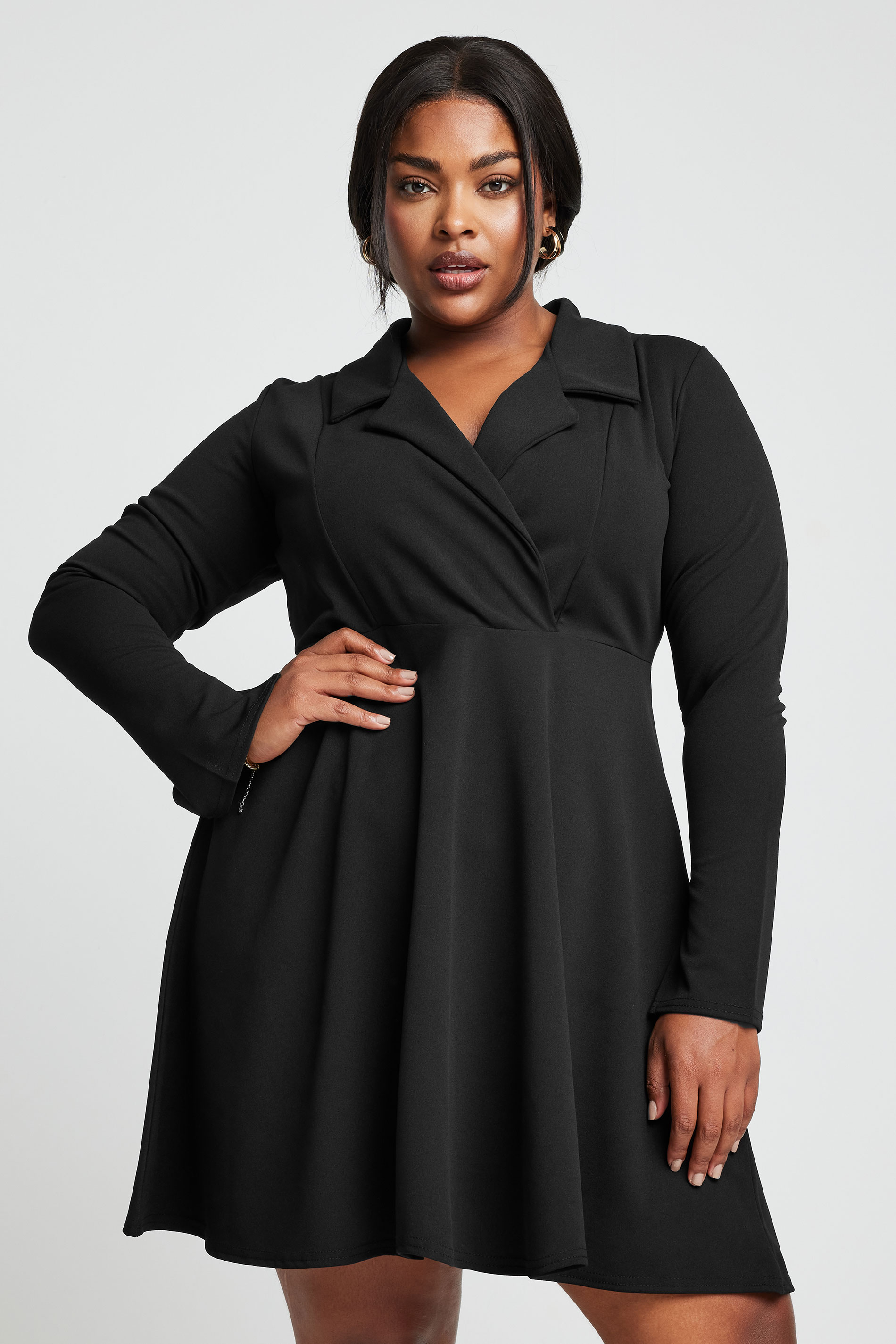 Limited Collection LIMITED COLLECTION Curve Black Blazer Style Dress