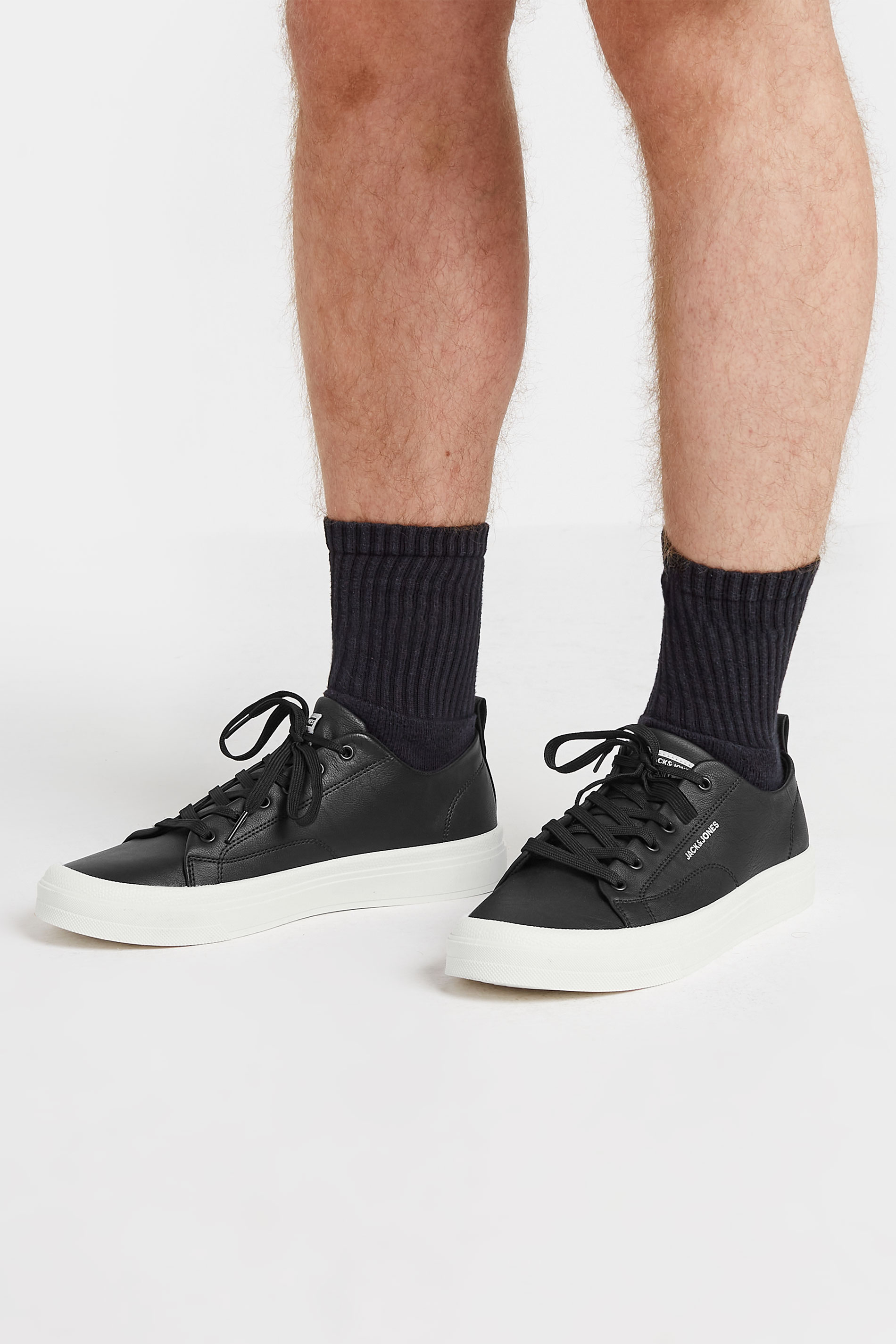 Jack & Jones JACK & JONES Black Faux Leather Sneakers