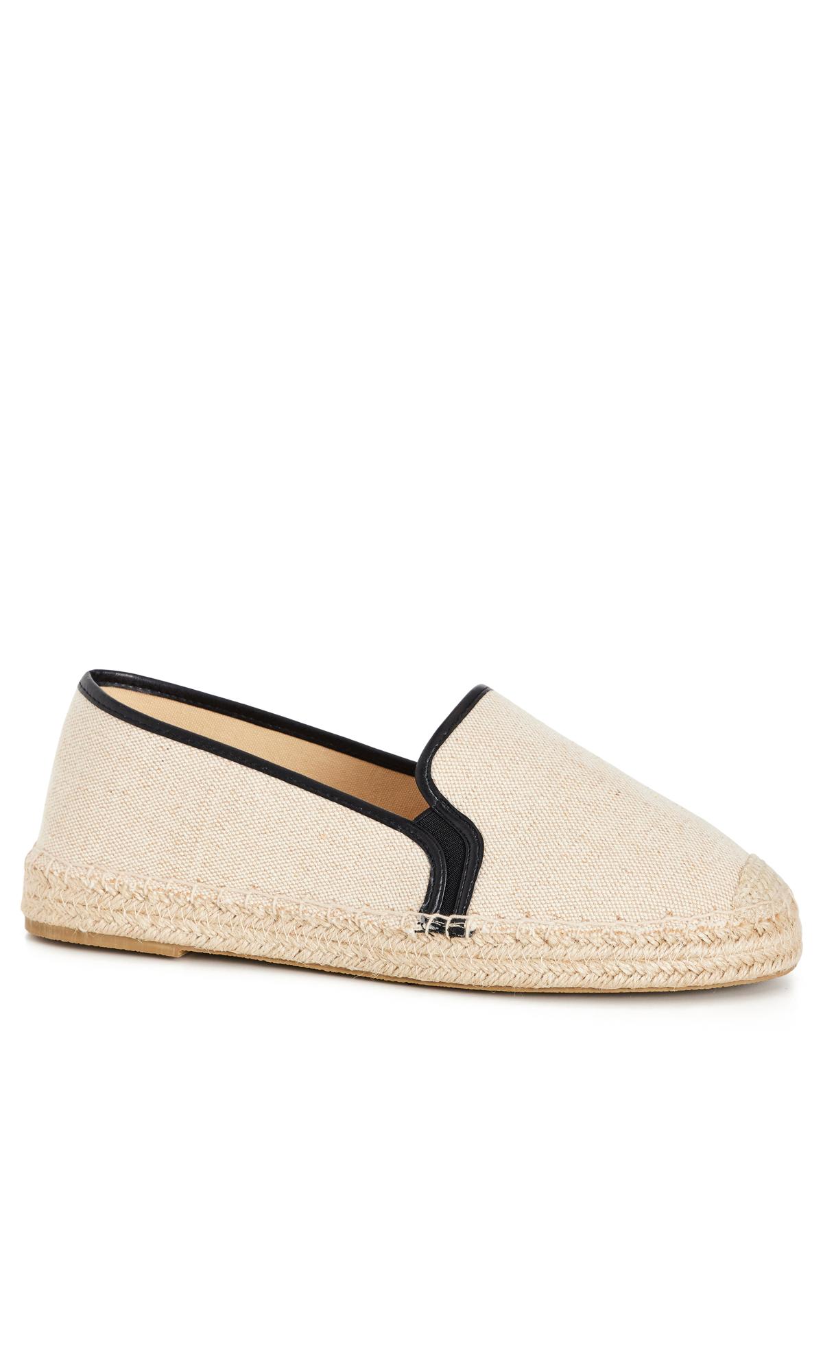 Evans Evans Beige Edged Detail Espadrille Shoes