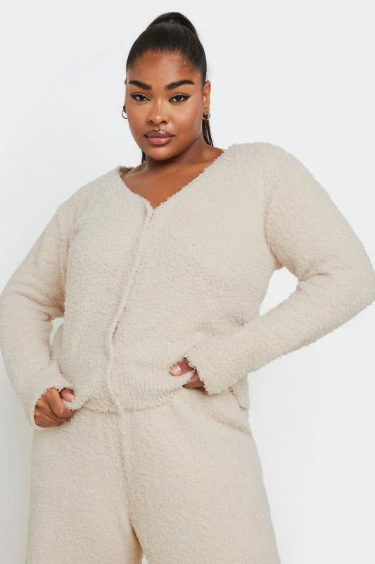 Limited Collection LIMITED COLLECTION Curve Cream Fluffy Fleece Vest Top