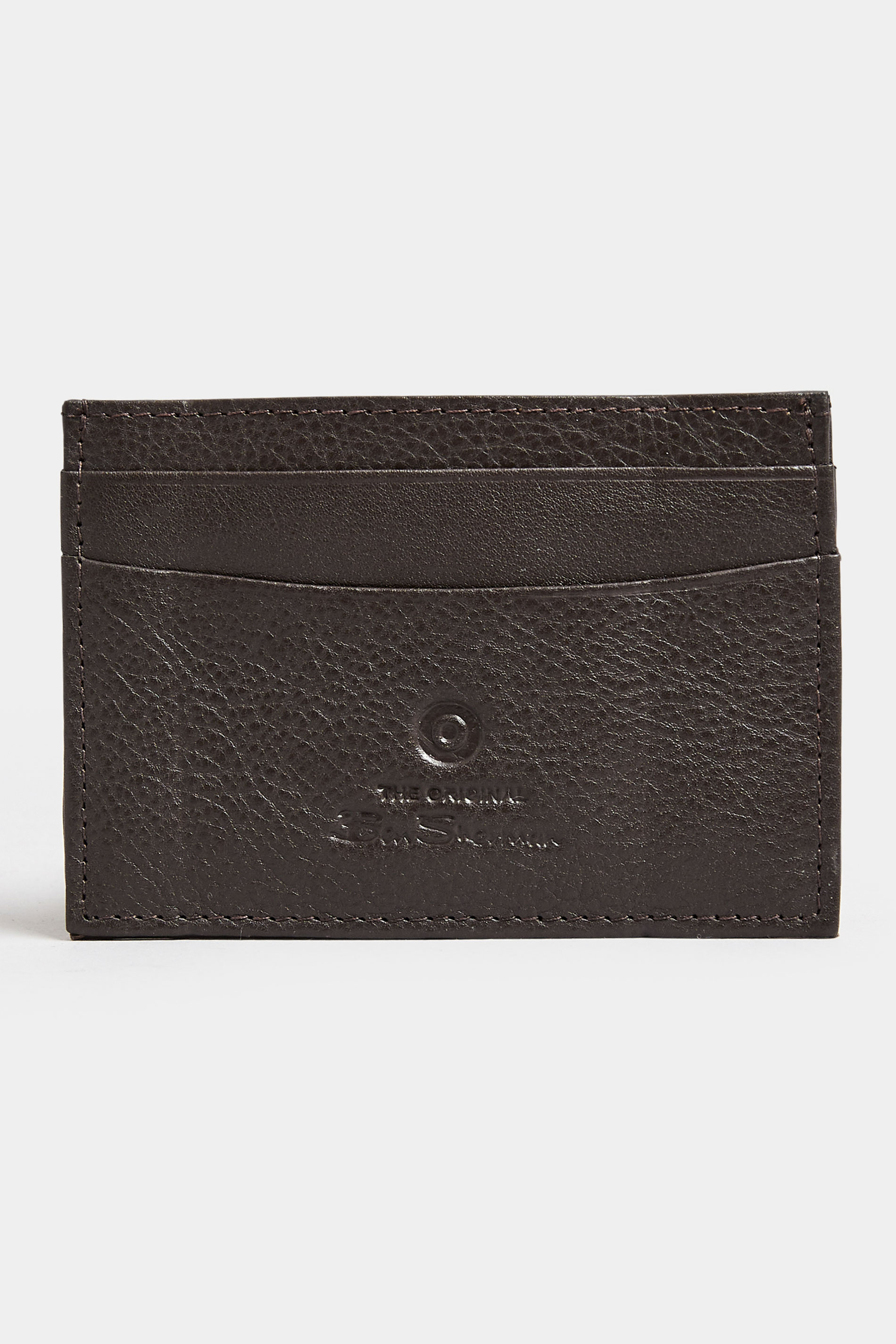 Ben Sherman BEN SHERMAN Brown Leather 'Koki' Cardholder