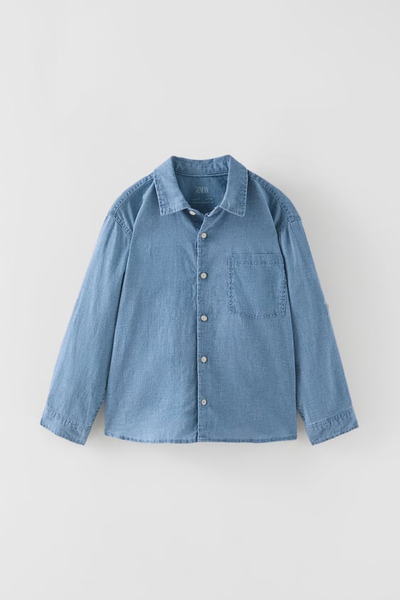 LINEN BLEND SHIRT