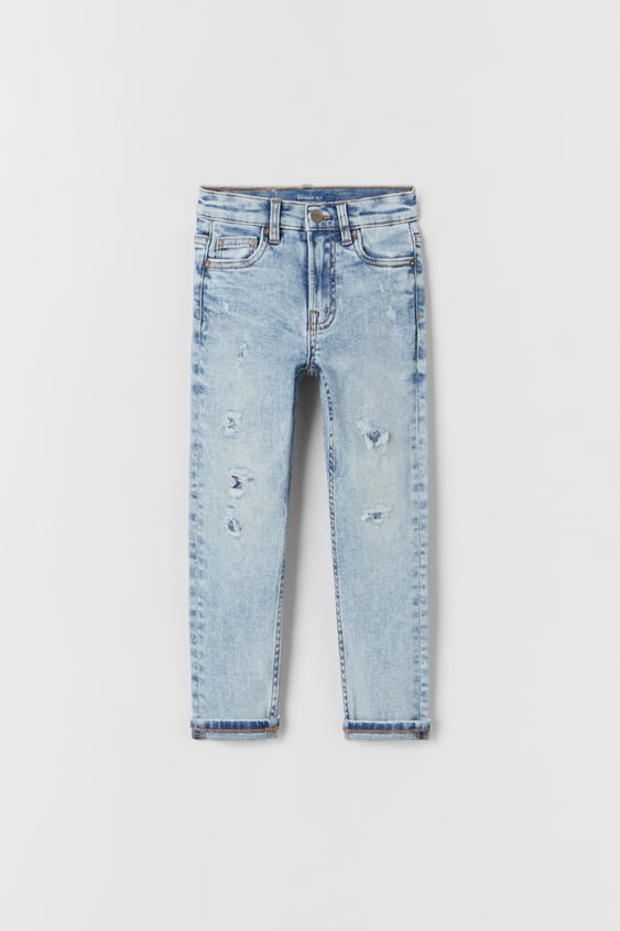 DESTROYED SKINNY JEANS