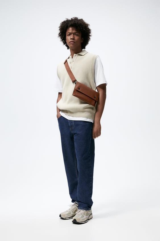 SLIM RUBBERIZED CROSSBODY BAG