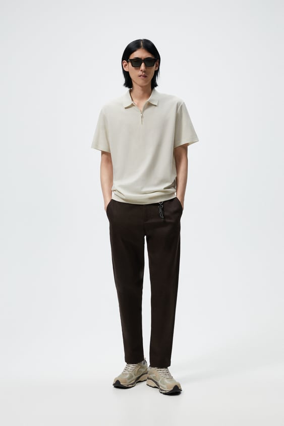 ZIP POLO SHIRT