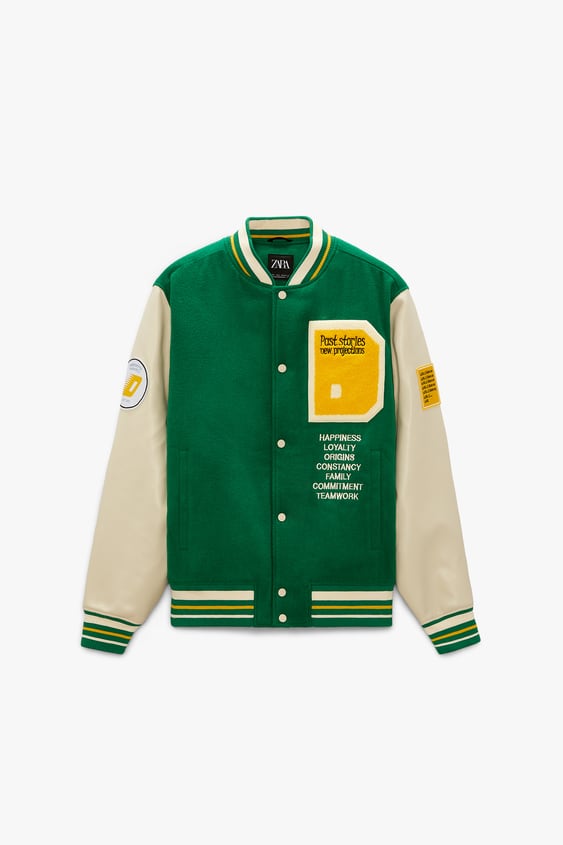 CONTRASTING PATCHES JACKET
