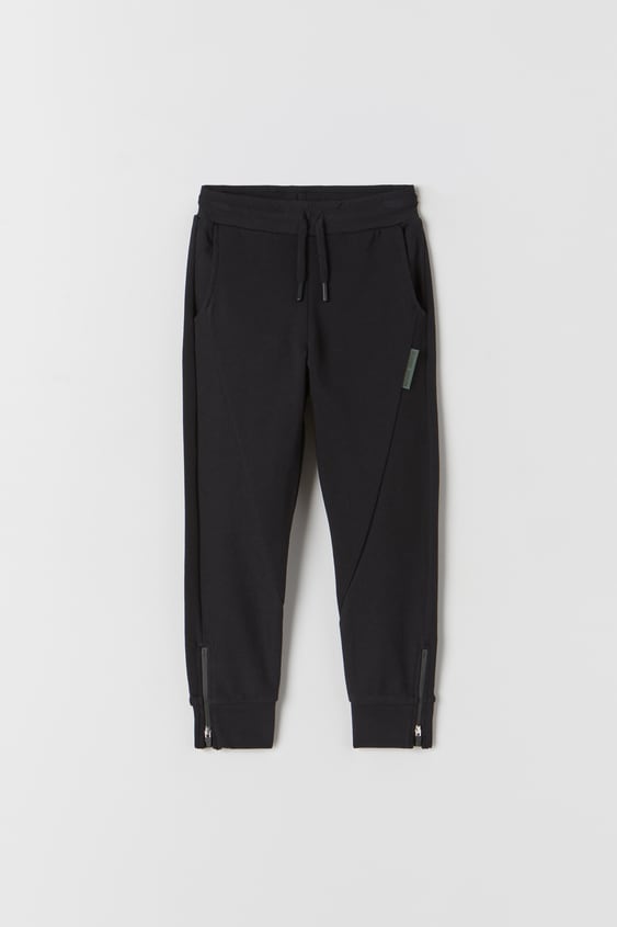 PLUSH PANTS WITH ZIPPERS
