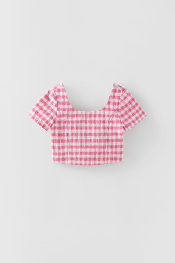 GINGHAM TOP