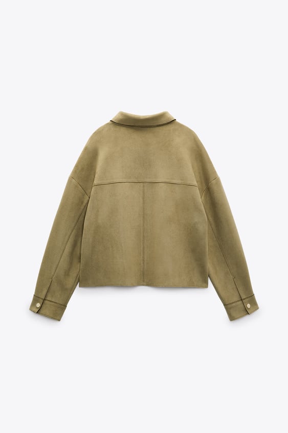 FAUX SUEDE SHORT JACKET