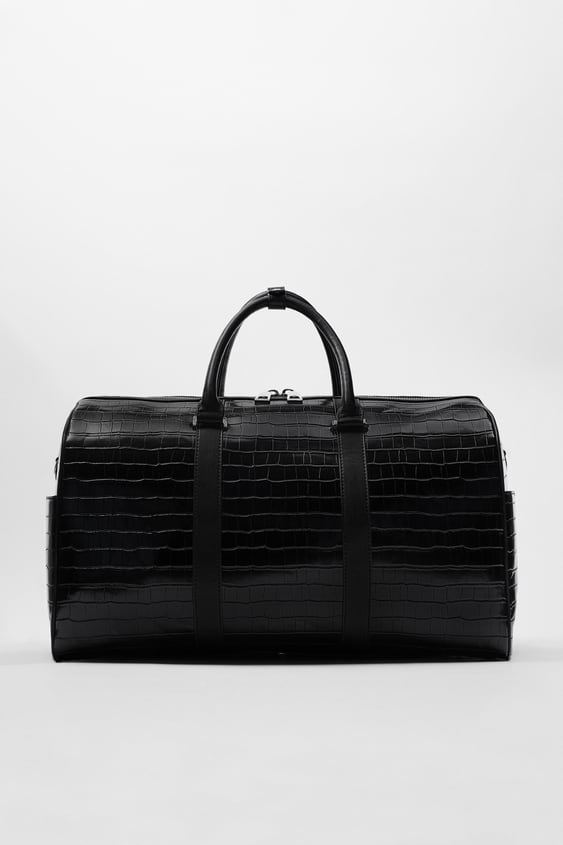 ANIMAL PRINT DUFFEL BAG
