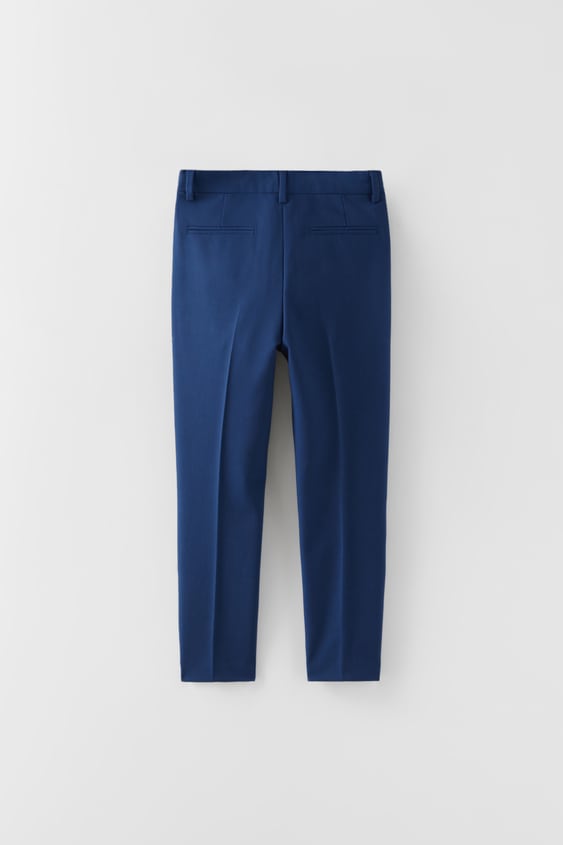 TEXTURED SUIT PANTS