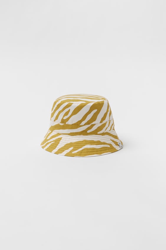 KIDS/ REVERSIBLE ZEBRA BUCKET HAT