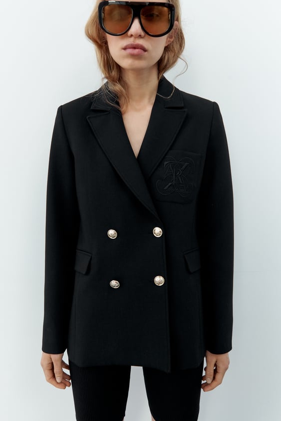 FITTED EMBROIDERED BLAZER