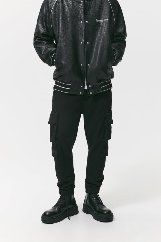 SOFT DENIM CARGO PANTS