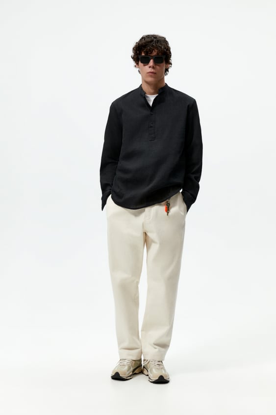 WRINKLED LOOK SHIRT