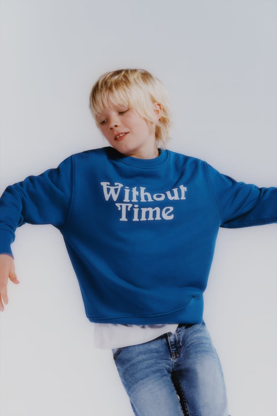 TEXT PRINT SWEATSHIRT
