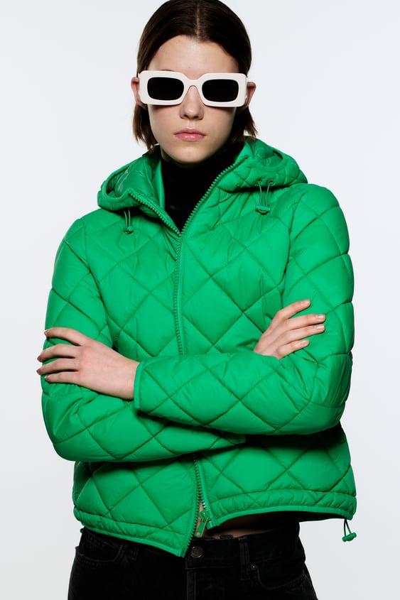 HOODED QUILTED JACKET