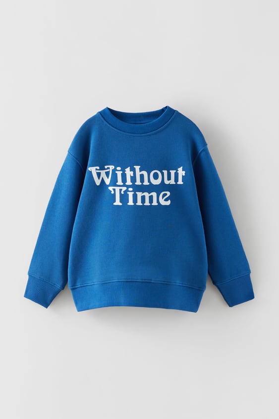 TEXT PRINT SWEATSHIRT