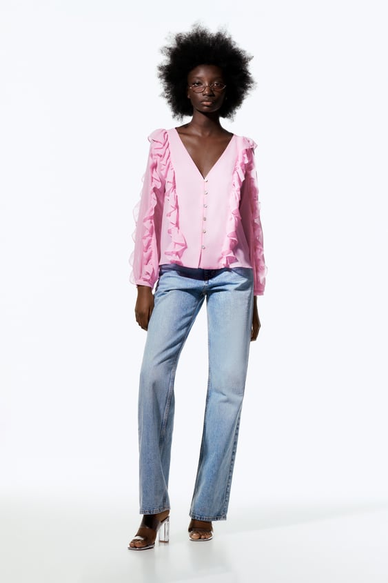 RUFFLED BLOUSE