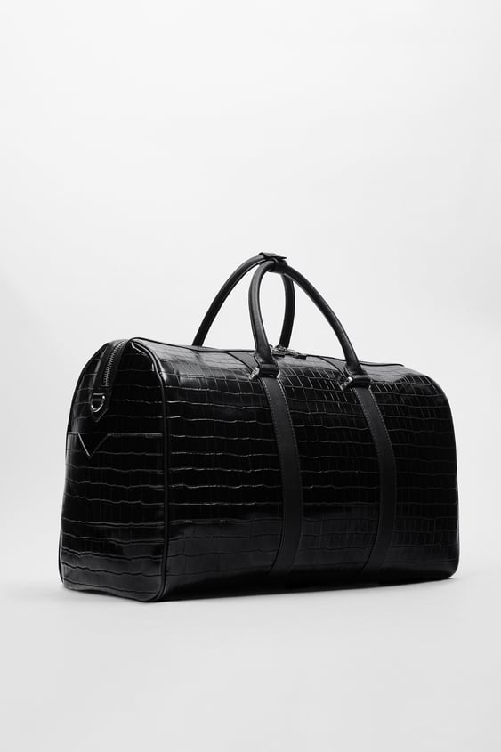 ANIMAL PRINT DUFFEL BAG